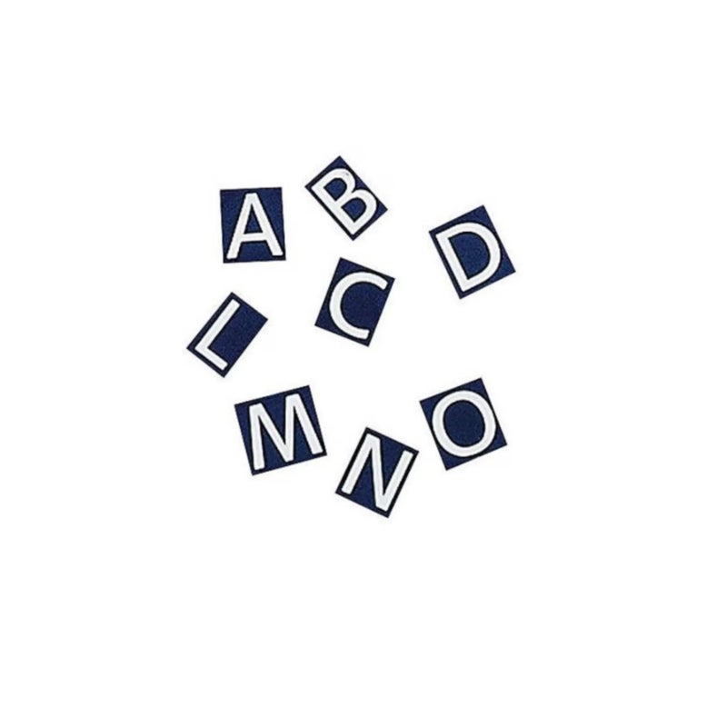 Quartet شخصيات رباعية لوحات الحروف المغناطيسية، خط هيلفيتيكا، 1 بوصة، 128 شخصية لكل مجموعة، أبيض (M1) - Image 2